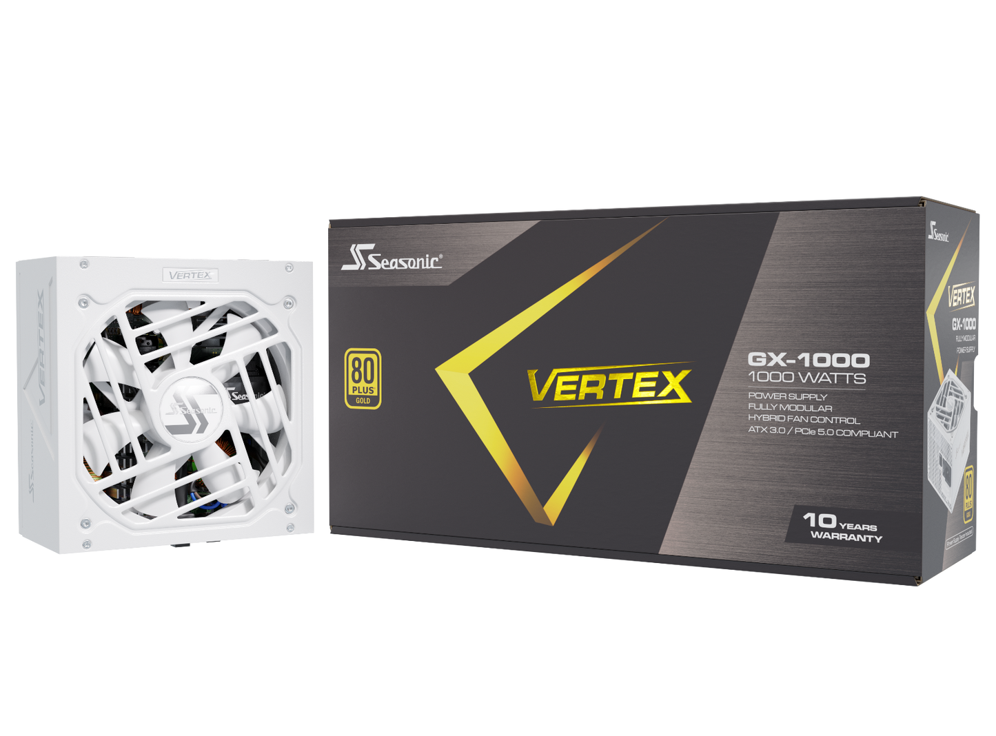 Seasonic VERTEX GX-1000 White 1000W ATX 3.0 Gold Modular PSU