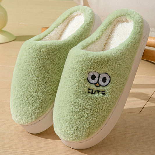 Adorable Big-Eye Couple Slippers