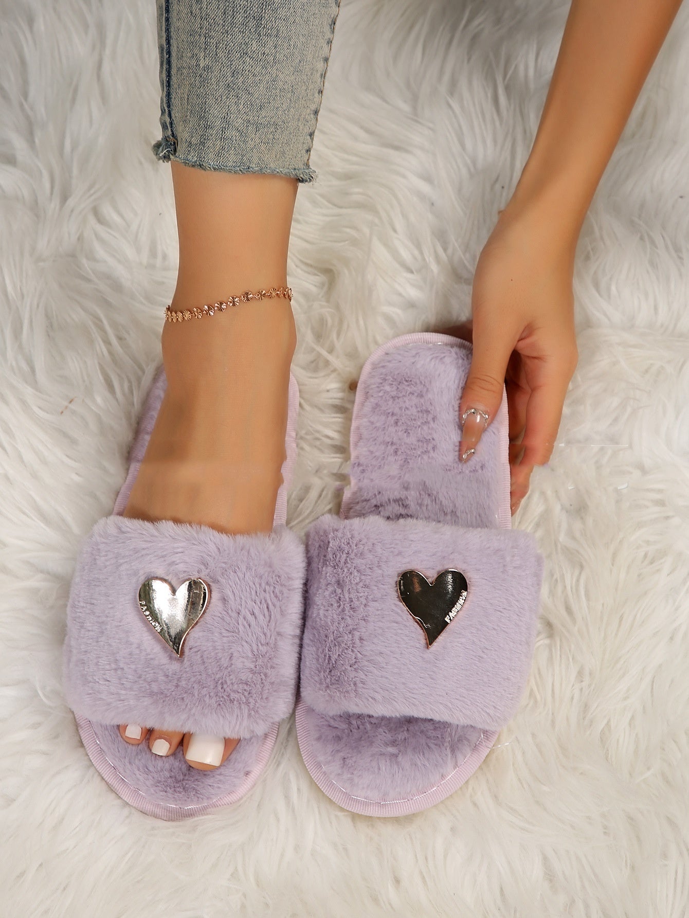 Soft, Warm, and Fluffy Indoor Slippers for Women