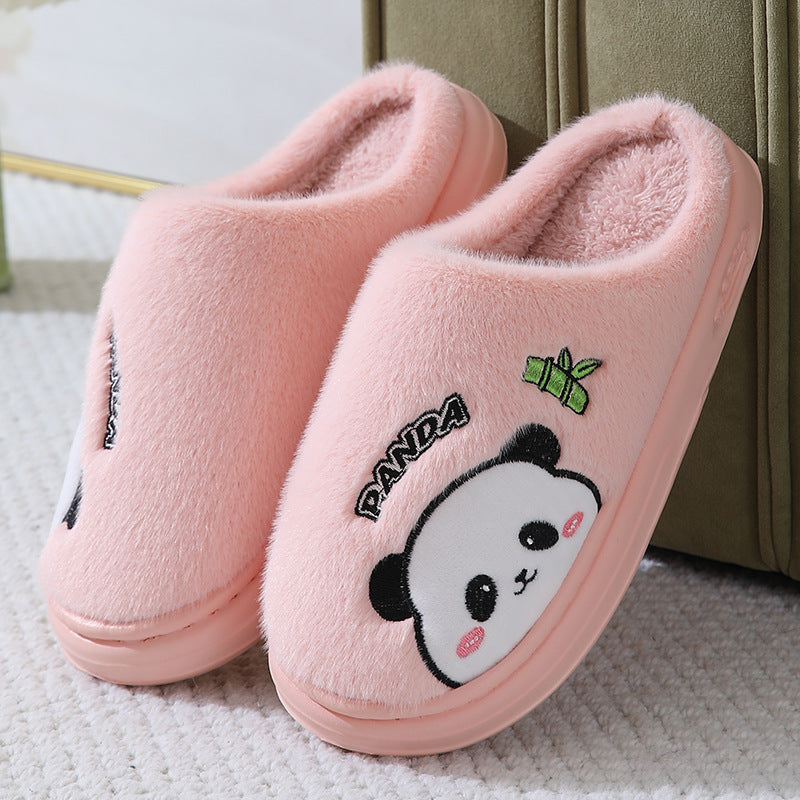 Cute Panda Couple Slippers