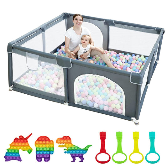 RAINBEAN's Extra Large and Sturdy Baby Playpen