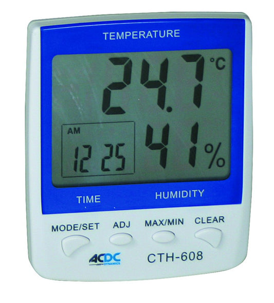 Digital Indoor Thermometer Hygrometer Clock