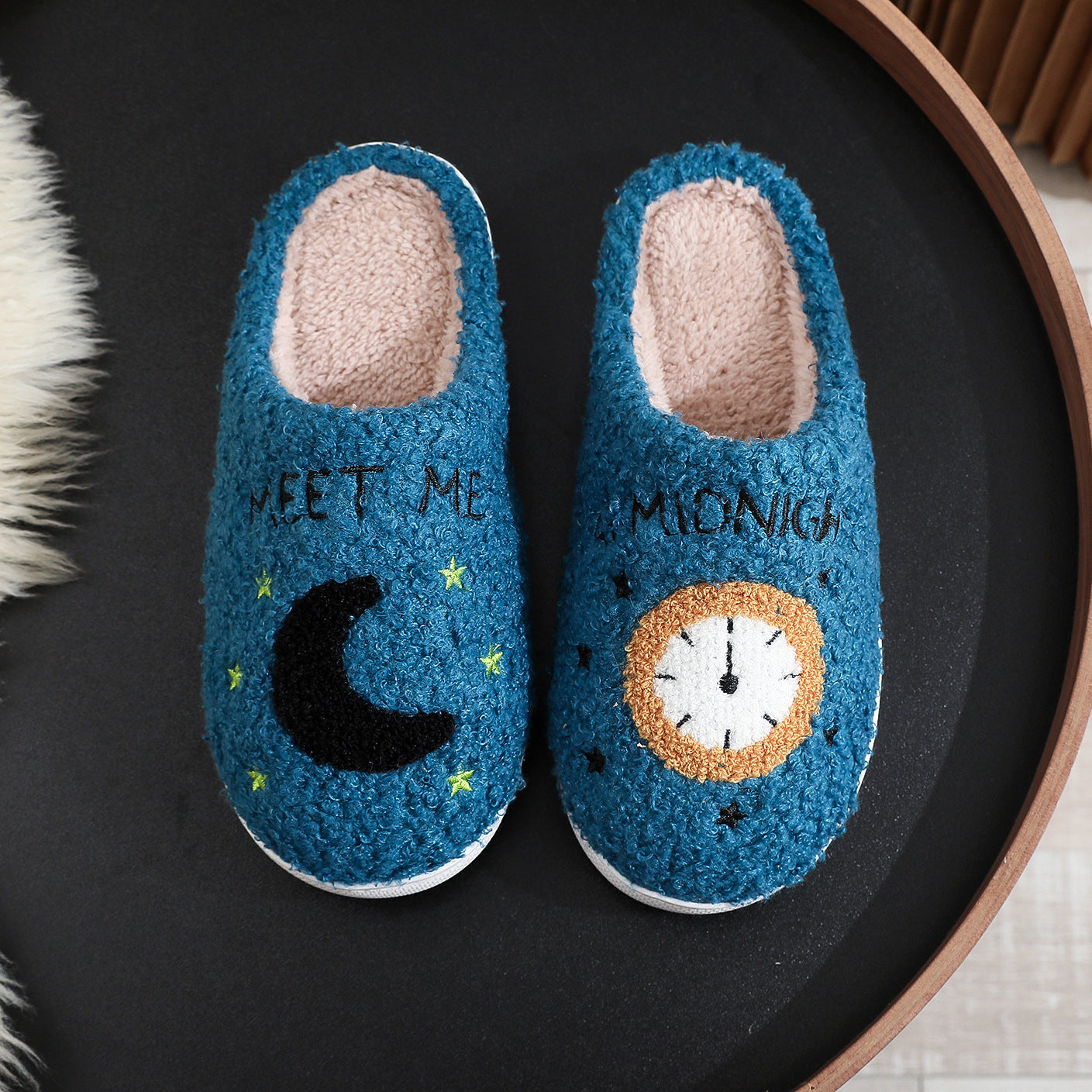 Fashionable Moon and Star Slippers