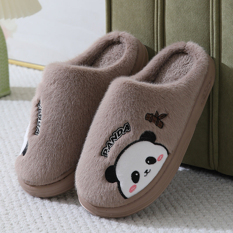 Cute Panda Couple Slippers