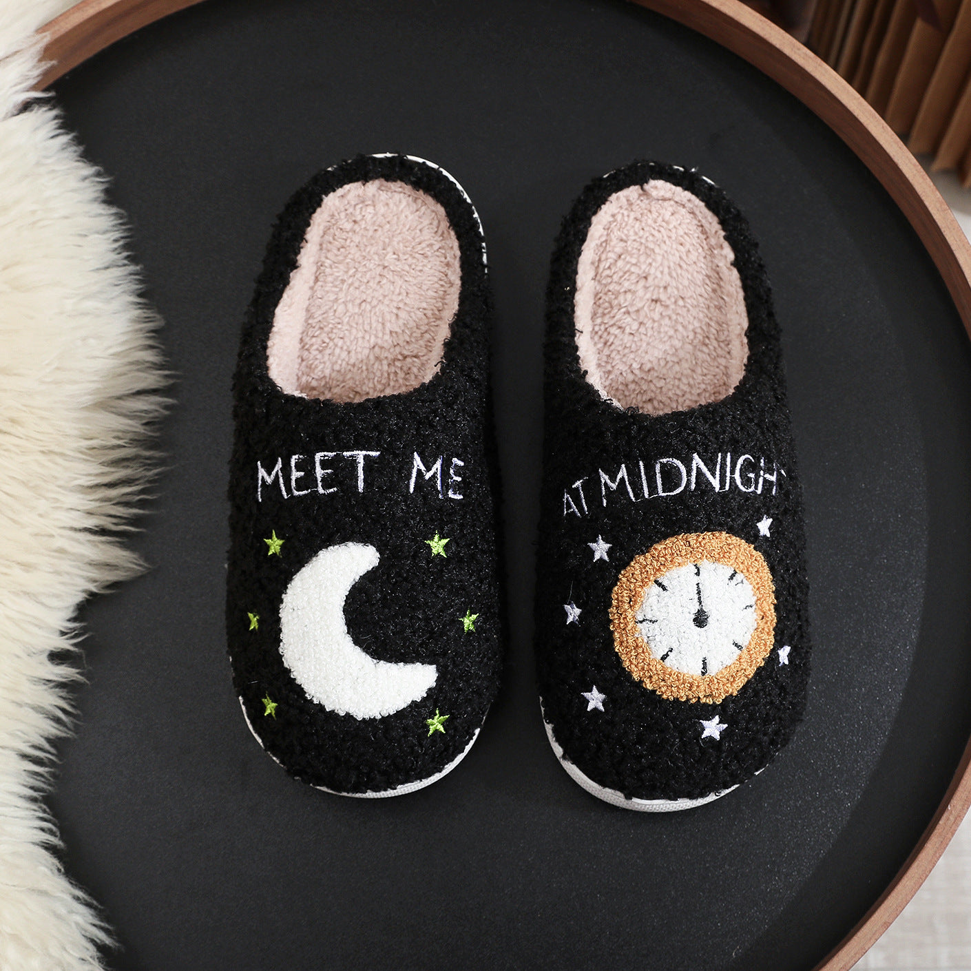 Fashionable Moon and Star Slippers