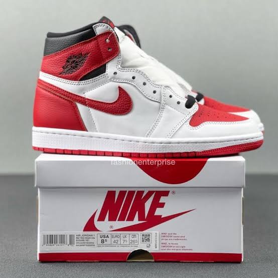 NK Jordan 1 White Red