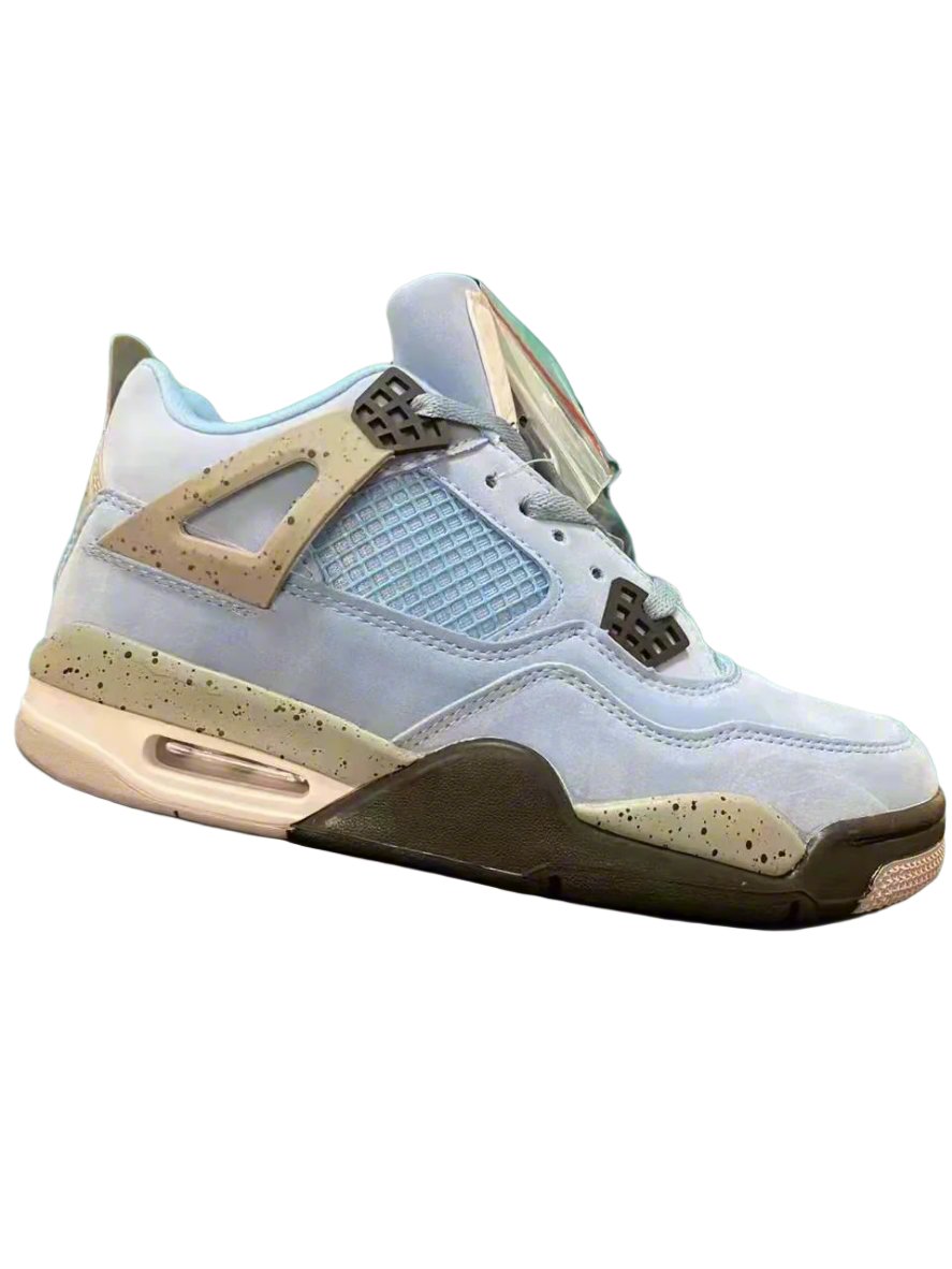 NK Jordan 4 Retro Blue and Beige