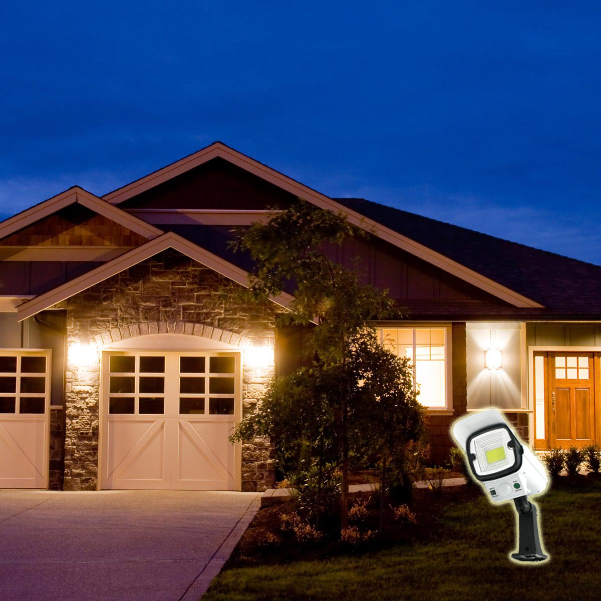 LED Solar Sensor Light