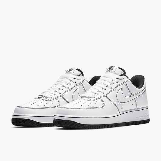 NK Air Force 1 07 Stitch Trainers in White Black