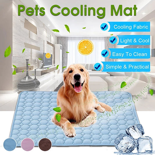 Breathable Cooling Pad for Dogs and Cats - Washable Summer Mat for Small, Medium, and Large Pets, Ideal for Sofa, Car, and Pet Bed