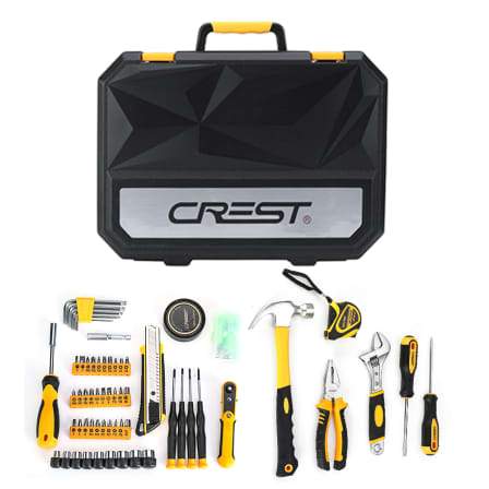 Crest Tool Set with Plastic Toolbox