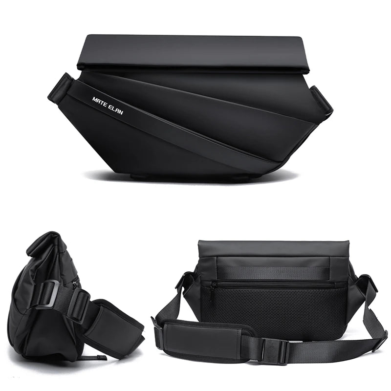 Waterproof Crossbody Bag - Minimalist Sling Shoulder Bag for Men's Fashion