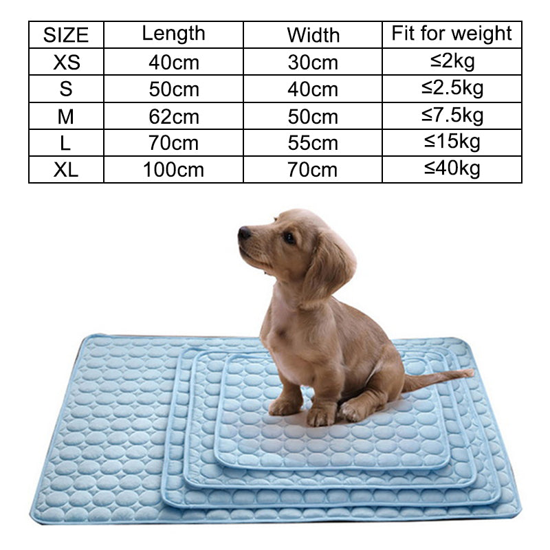 Breathable Cooling Pad for Dogs and Cats - Washable Summer Mat for Small, Medium, and Large Pets, Ideal for Sofa, Car, and Pet Bed