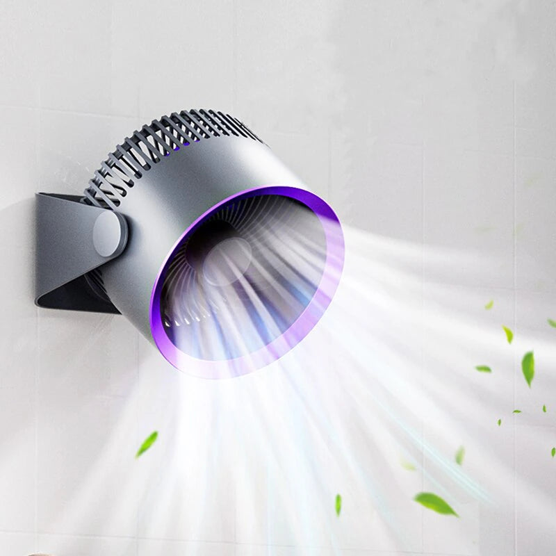  Portable Wireless Wall-Mounted Electric Fan - USB Charging - Ideal for Home, Office, and Travel