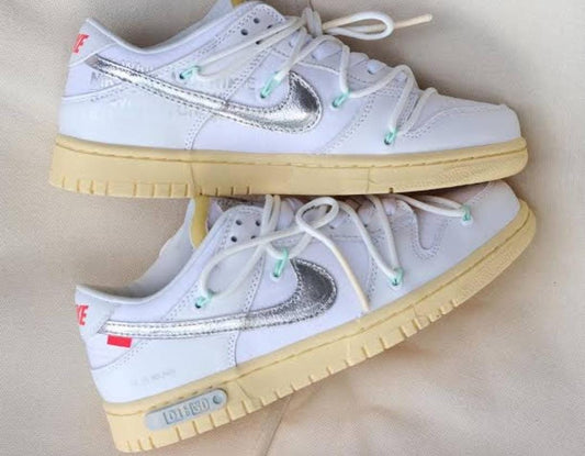 Nike Dunk Low Off White Silver White