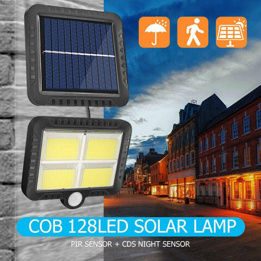 LED Solar Powered Motion Sensor Wall Outdoor Light