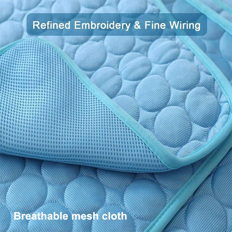 Breathable Cooling Pad for Dogs and Cats - Washable Summer Mat for Small, Medium, and Large Pets, Ideal for Sofa, Car, and Pet Bed