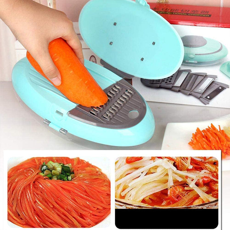 7 In 1 Multifunctional Egg Shaped Vegetable Cutter And Shredder Tool