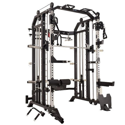 Multifunction Fitness Equipment 3 in 1 Combo Power Rack With Smith Machine Function