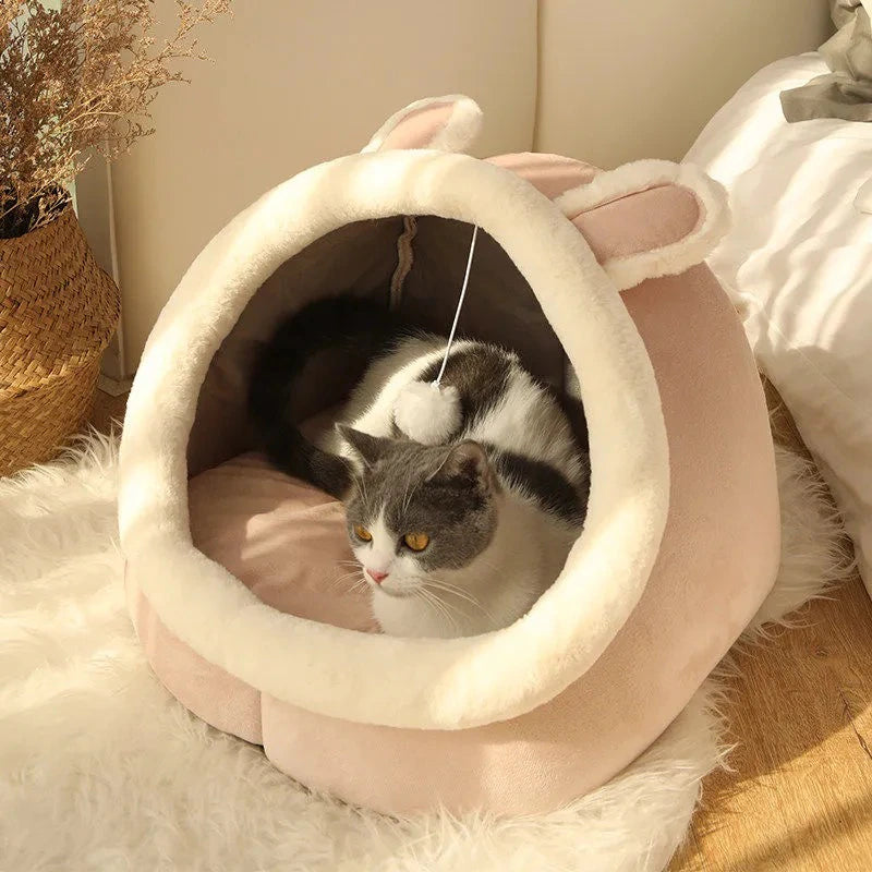  Deep Sleep Cat Bed - The Cozy Retreat for Your Feline Friend!