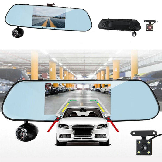 HD Driving Recorder DVR Rear View Mirror Camera