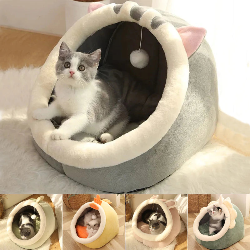  Deep Sleep Cat Bed - The Cozy Retreat for Your Feline Friend!